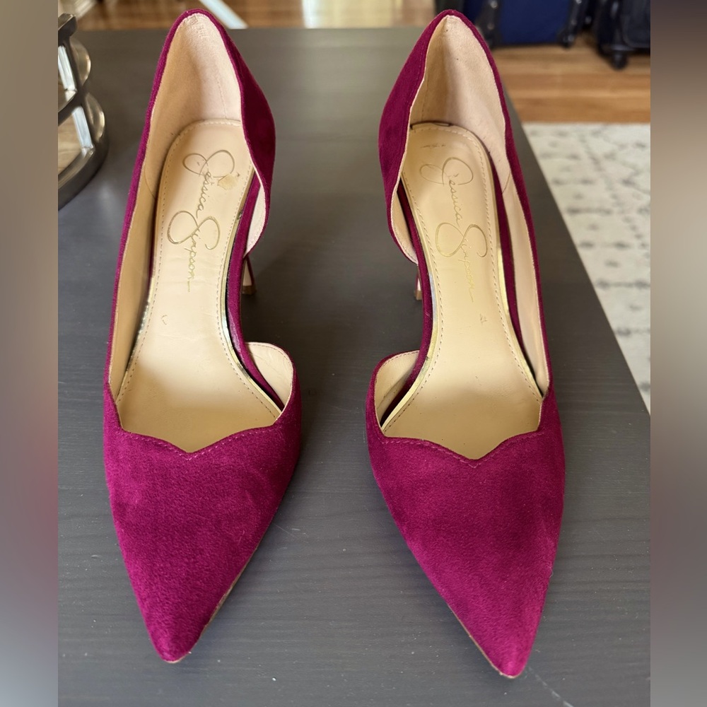 Jessica Simpson Women's Burgundy Heels